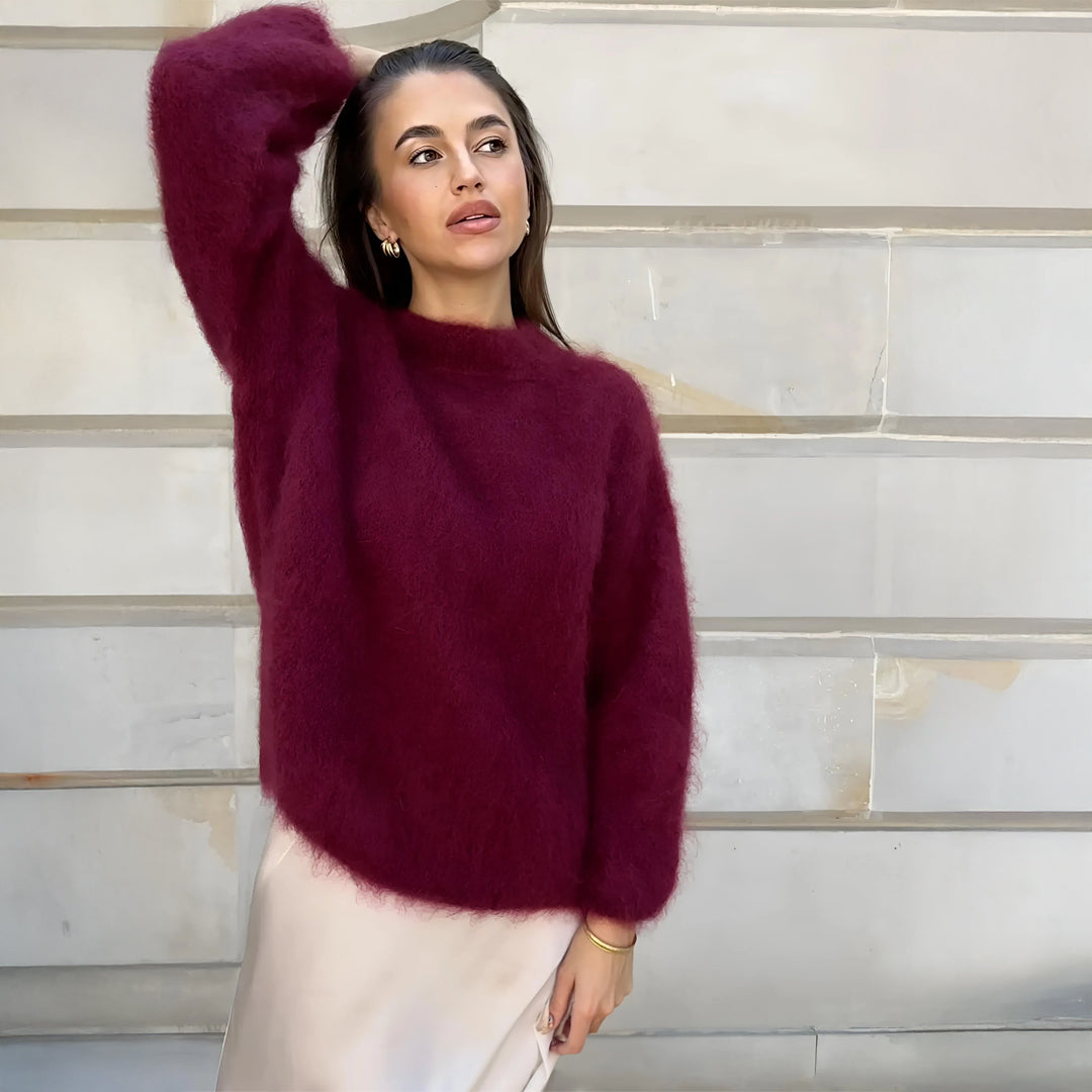 Pull Mohair Birget™ Bordeaux