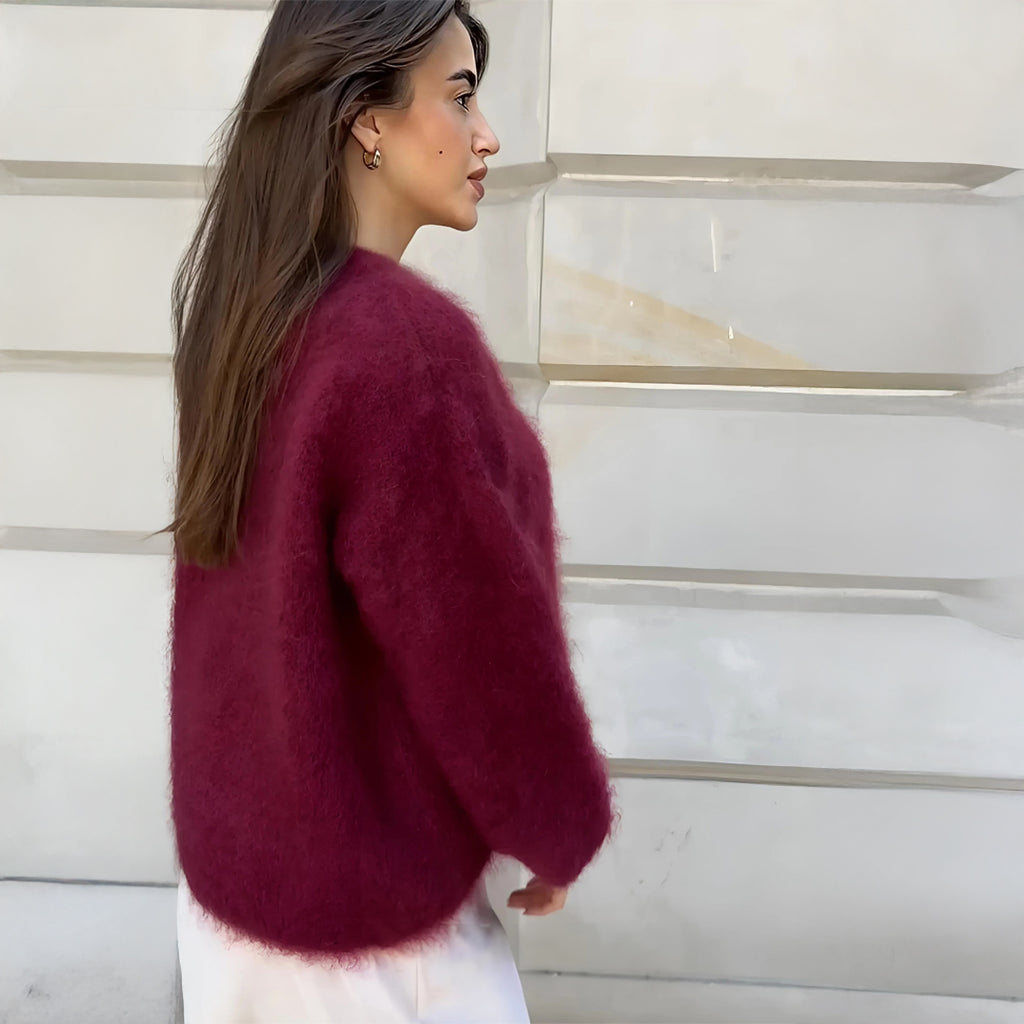 Pull Mohair Birget™ Bordeaux