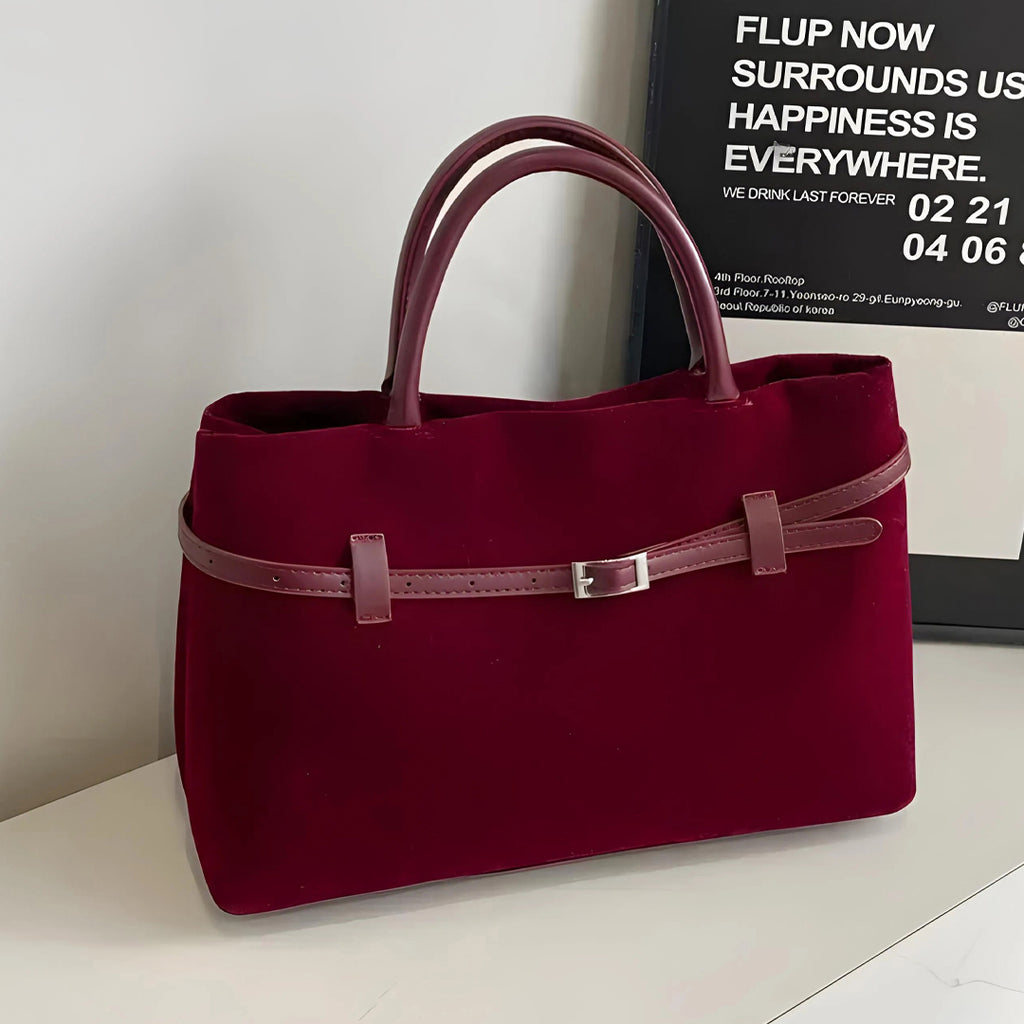 Sac Suédé Agnes™ Rouge
