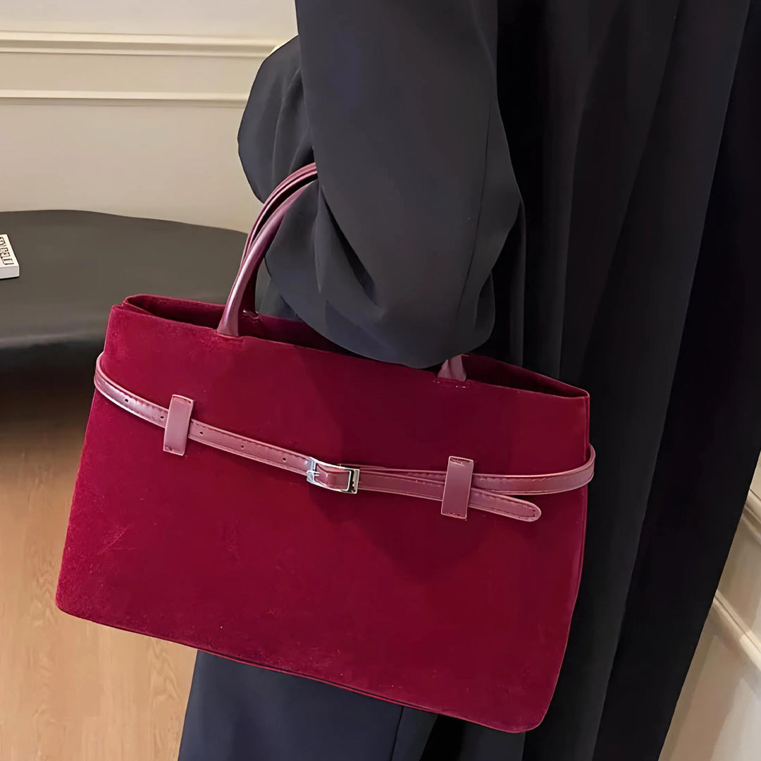 Sac Suédé Agnes™ Rouge