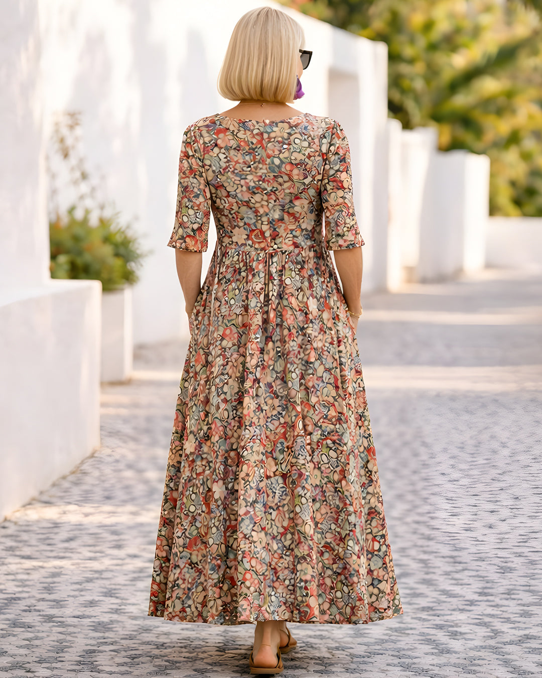 Robe élégante fluide confortable – Clarisse
