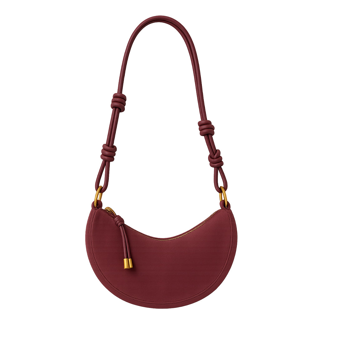 Sac à Épaule Alma™ Suédé Rouge Vin