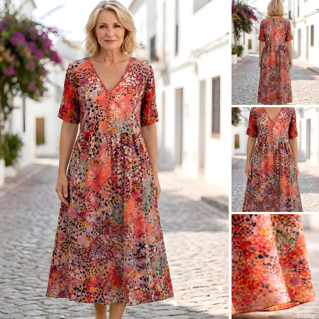 Robe élégante fluide confortable – Camille