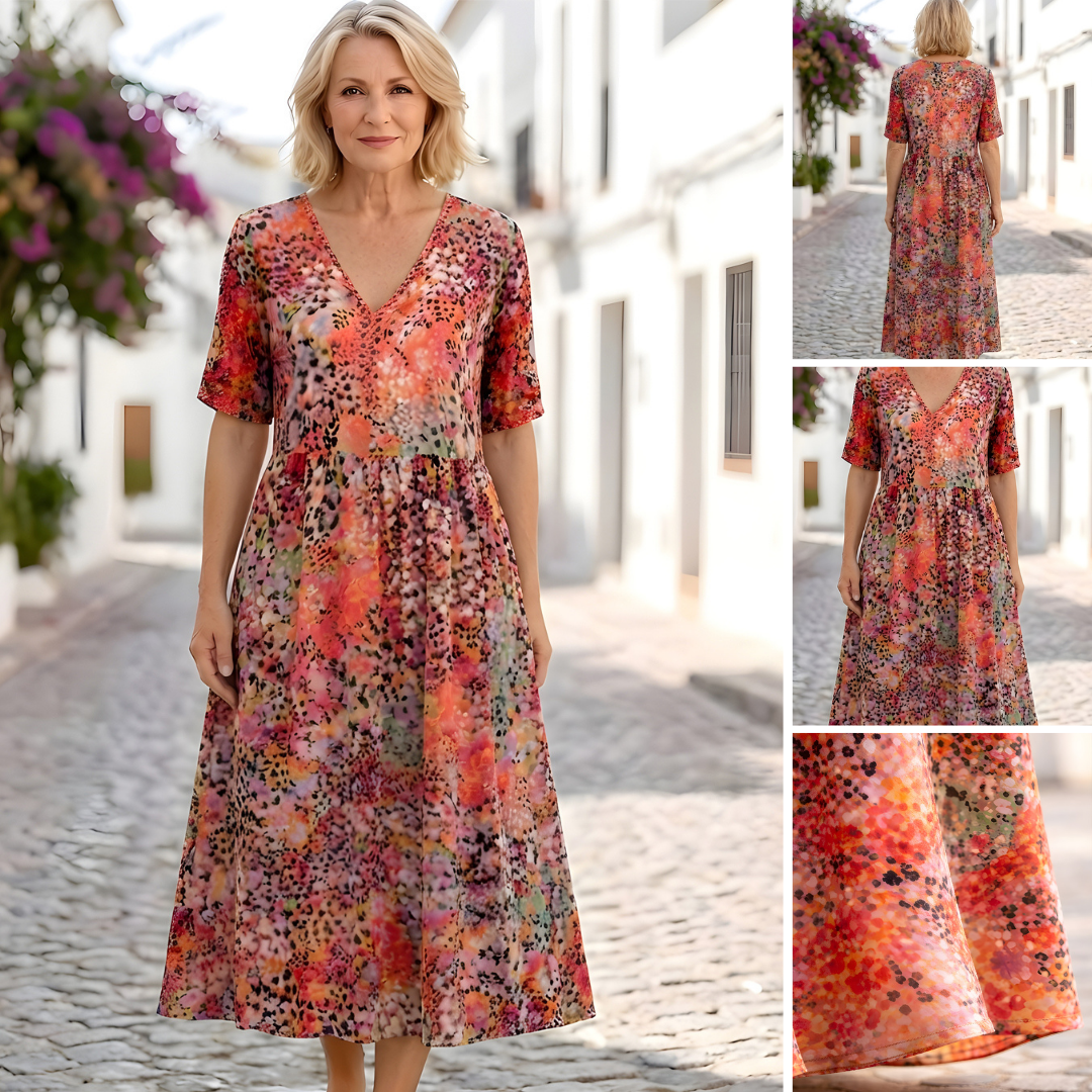 Robe élégante fluide confortable – Camille
