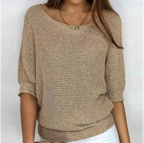 Freya™ Pull Léger Élégant à Manches 3/4